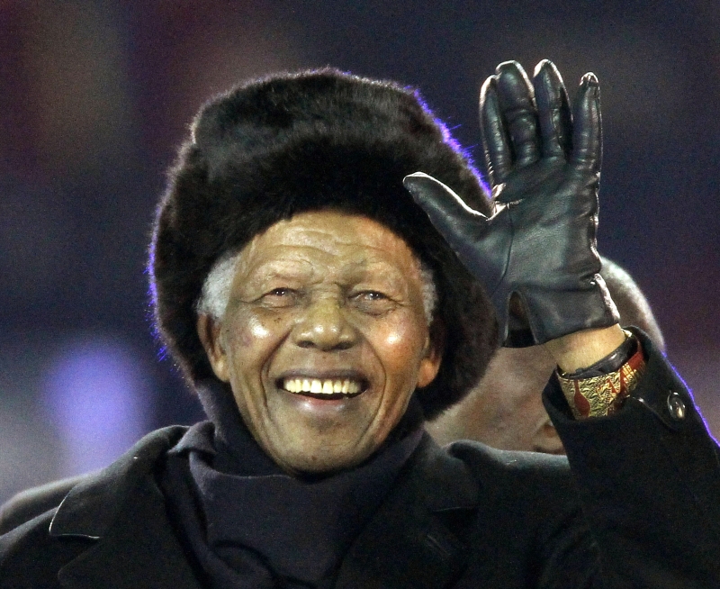 Mandela no encerramento da Copa do Mundo, em 2010 | Divulgação
