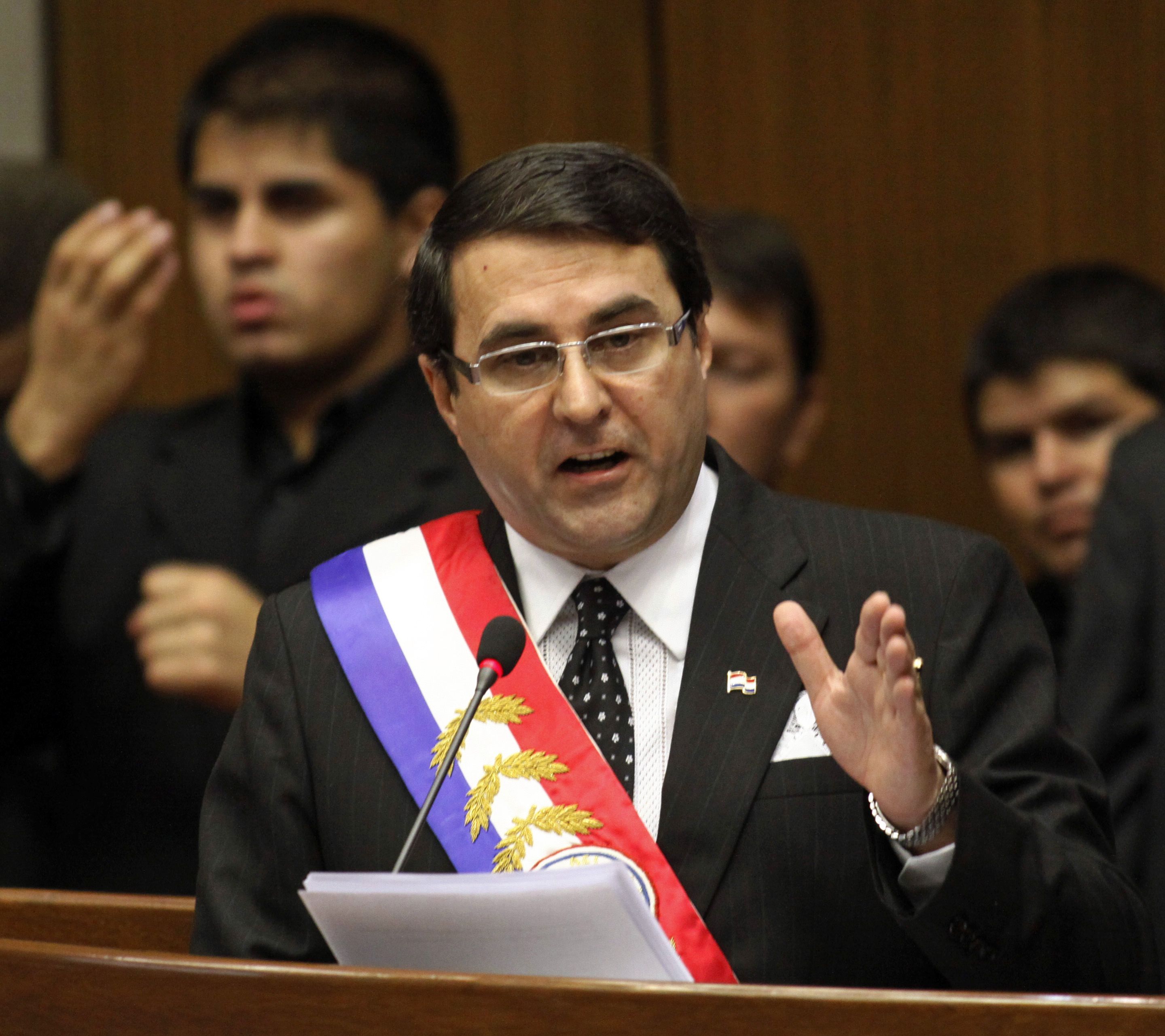 Presidente Federico Franco discursa na abertura do ano legislativo paraguaio | Reuters