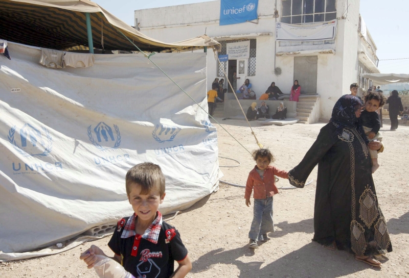 Campo de refugiados em Ramtha, na fronteira da Síria com a Jordânia. Sírios fogem da violência para países vizinhos | Jamal Nasrallah/EFE