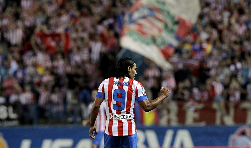 Falcao García fez três gols na goleada do Atlético de Madrid sobre o Athletic Bilbao | Kiko Huesca / EFE