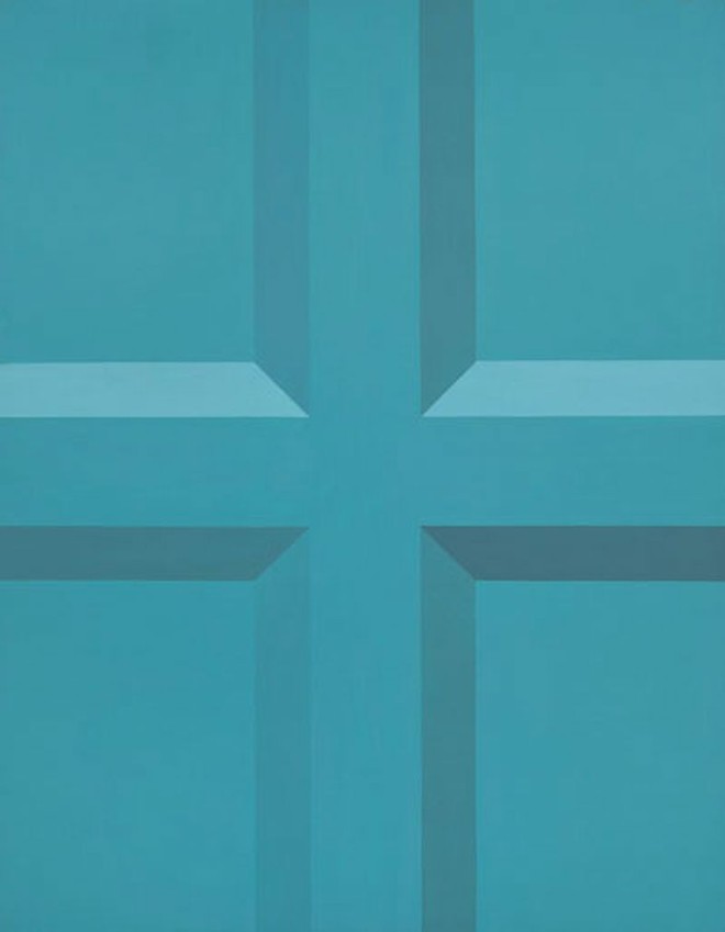 Cruz, de Tiago Tebet, mostra seu trabalho com formas geométricas |