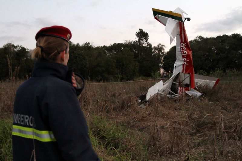 Monomotor caiu na zona rural de Palmeira, nos Campos Gerais | Fábio Matavelli/Diário dos Campos