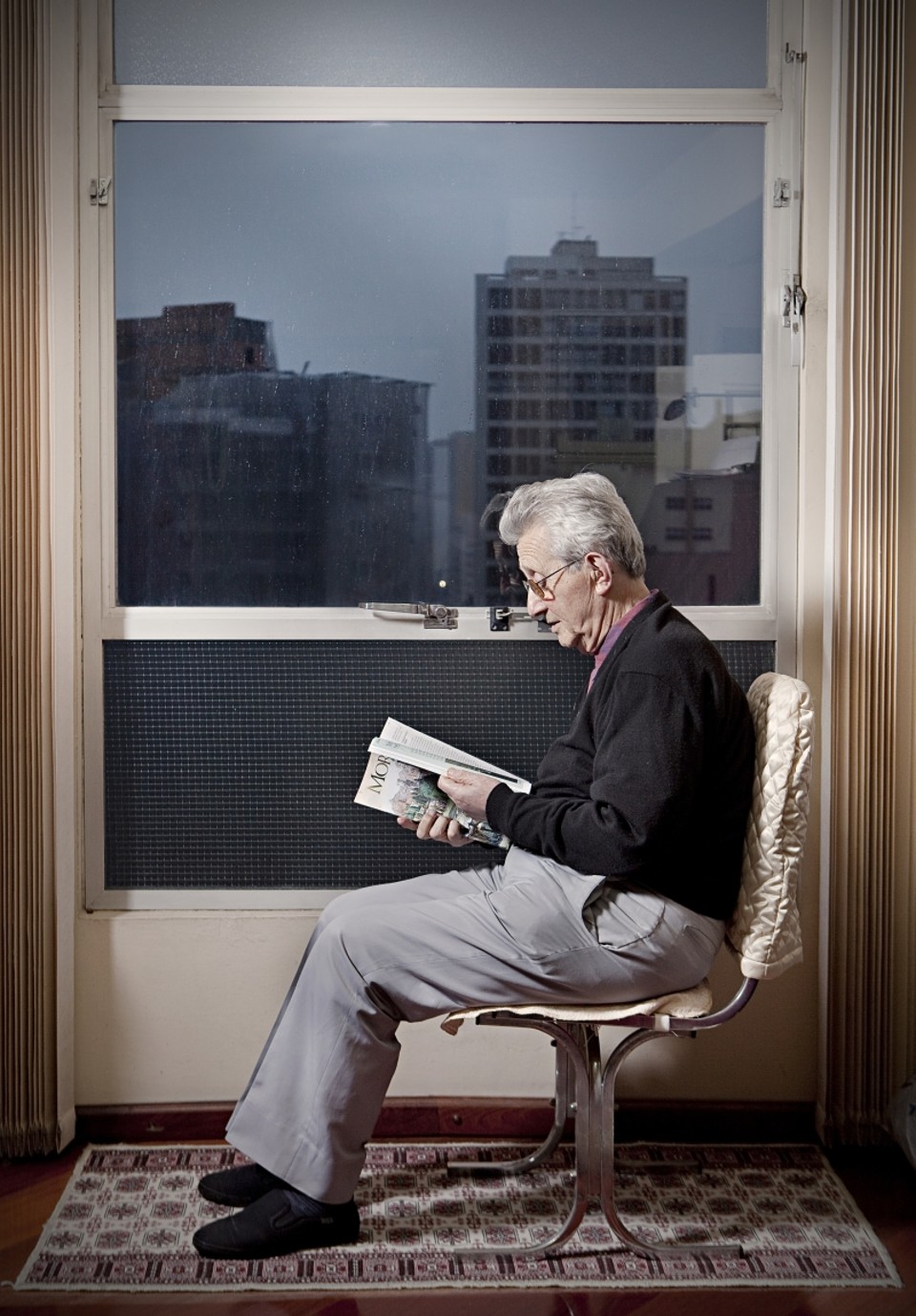 Veja, éramos considerados um nada, mas acabamos no lugar onde viveram os sangues azuis. Gert Drucker, 83 anos, sobre uma das paradas durante a fuga, em um castelo no interior da França | Alexandre Mazzo