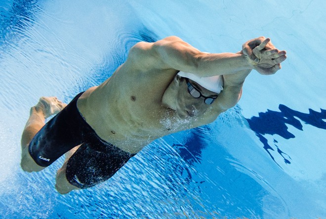 Michael Phelps na disputa da eliminatória dos 100m borboleta. Mais um ouro na carreira | 