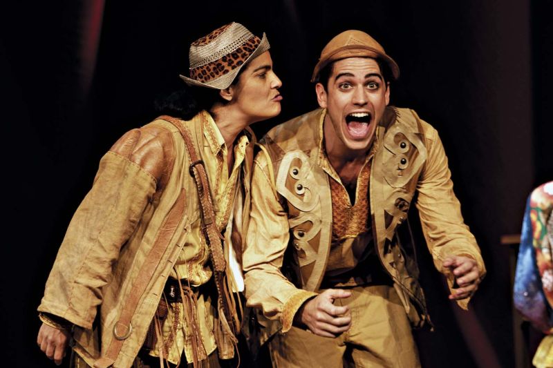 Gláucia Rodrigues e Marco Pigossi vivem João Grilo e Chicó: dupla de trambiqueiros | Guga Melgar/Divulgação