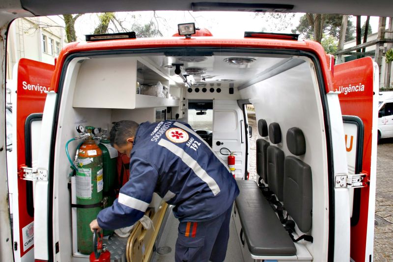 Ambulância do Serviço Móvel de Urgência: agilidade no atendimento de uma emergência é crucial para evitar sequelas e até mesmo a morte do paciente | Daniel Castellano/Gazeta do Povo