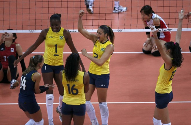 As jogadoras do Brasil fizeram uma partida com muita autoconfiança contra o Japão após terem virado para cima das russas nas quartas de final | 