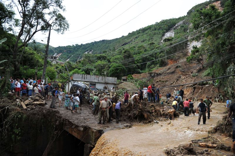 Teresópolis, no Rio, no ano passado: custo alto para problemas de planejamento | Vanderlei Almeida/AFP