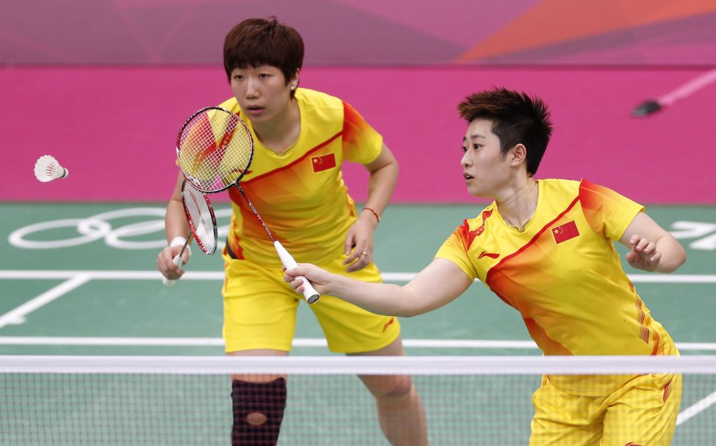 Wang Xiaoli e Yu Yang (dir.) eram líderes do ranking e favoritas ao ouro olímpico | Bazuki Muhammad/ Reuters