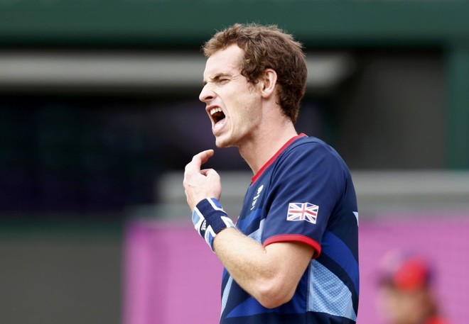 Andy Murray comemora ponto sobre Almagro | 