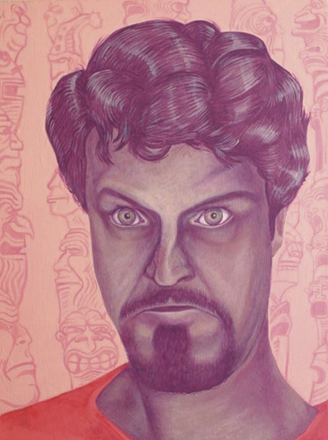 Autorretrato de Fabrizio Andriani é uma das obras da exposição |