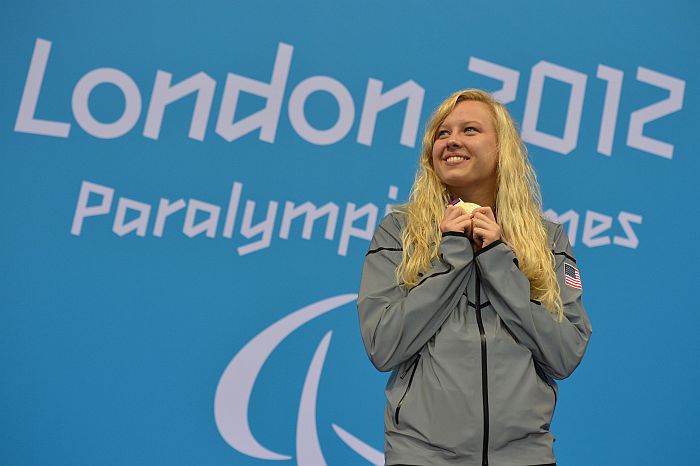 Mesmo com apenas 20 anos, Jessica Long já é uma veterana em Jogos Paralímpicos | AFP