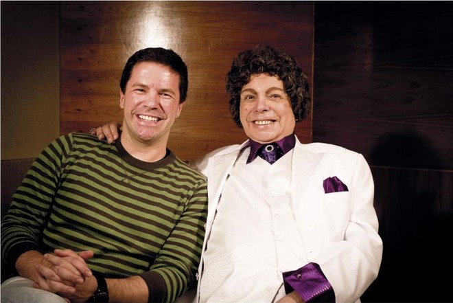 Pedro Mariano com Cauby Peixoto, um dos convidados do show Elis por Eles |