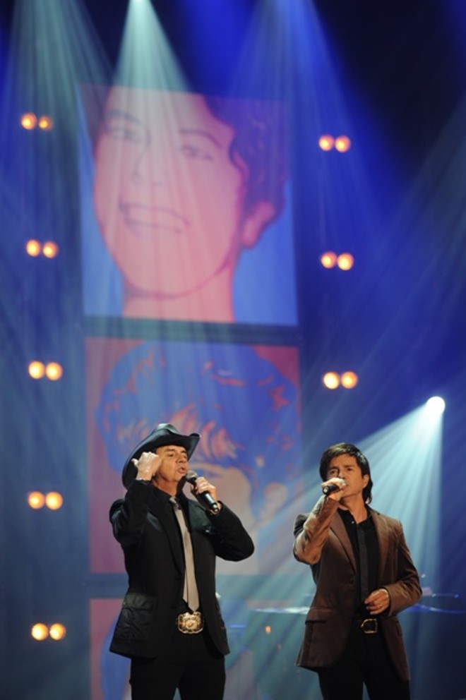 Chitãozinho e Xororó foram bastante aplaudidos |