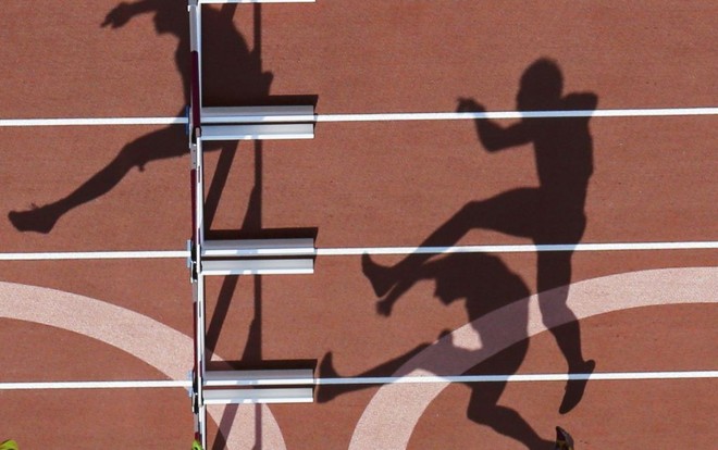 Sombras na prova dos 110m com barreiras do decatlo | 