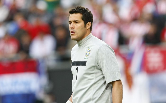 Julio Cesar em ação pela seleção brasileira na Copa América de 2011, na Argentina | Hedeson Alves / Gazeta do Povo