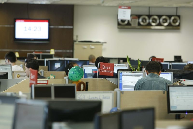 Dependências do HSBC GLT, em Curitiba. Braço de TI do banco ajuda a boa fama da cidade | Daniel Castellano/ Gazeta do Povo