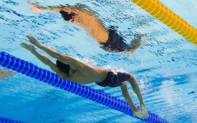 O japonês Irie Ryosuke na prova dos 200m peito | 