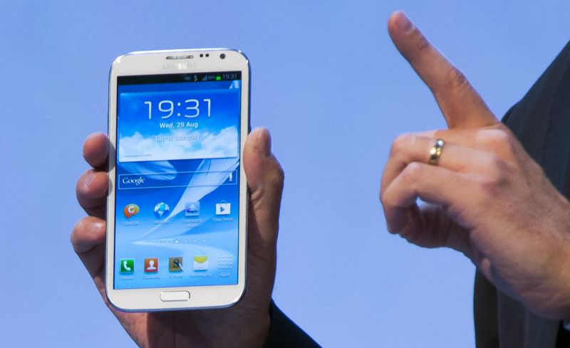 A Samsung apresentou o novo smartphone Galaxy Note II | REUTERS/Thomas Peter