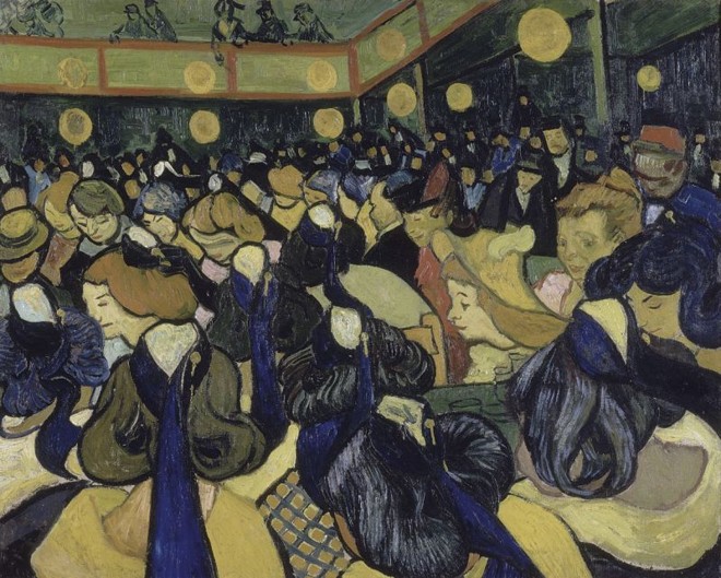 O Salão de Dança em Arles (1888) foi pintado dois anos antes da morte de Van Gogh |