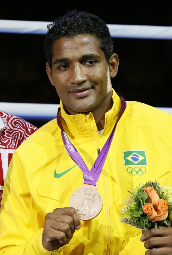 Yamaguchi Falcão, irmão de Esquiva, também fez bonito e ficou com o bronze no boxe |