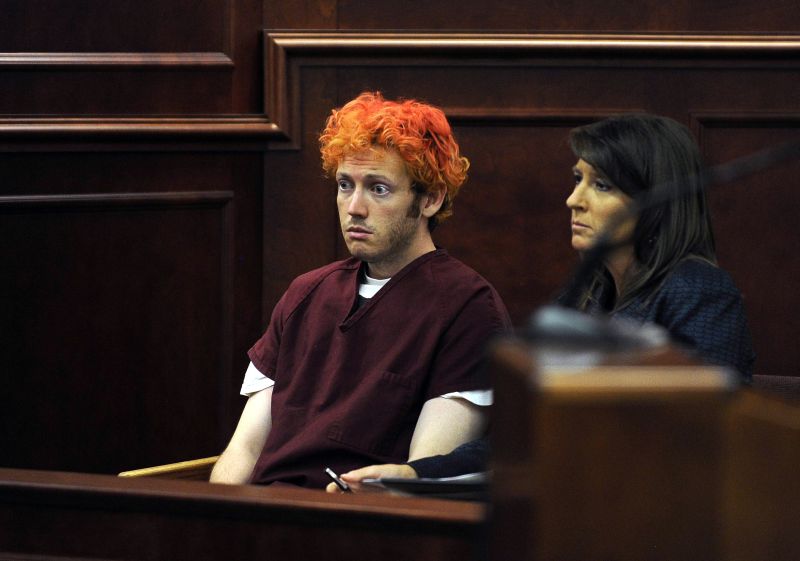 O atirador James Holmes, que matou 12 pessoas e feriu 58 durante uma sessão de cinema em Aurora, no Colorado, pode ser condenado à morte | RJ Sangosti/AFP