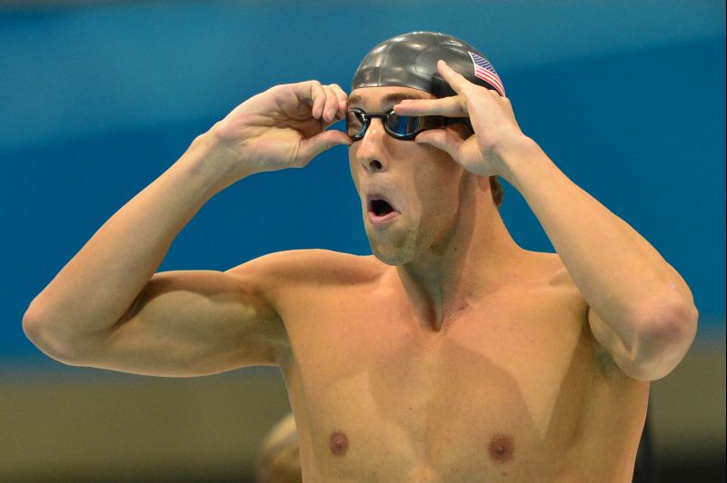 Nadador Michael Phelps durante prova da Olimpíada de Londres | AFP PHOTO / GABRIEL BOUYS