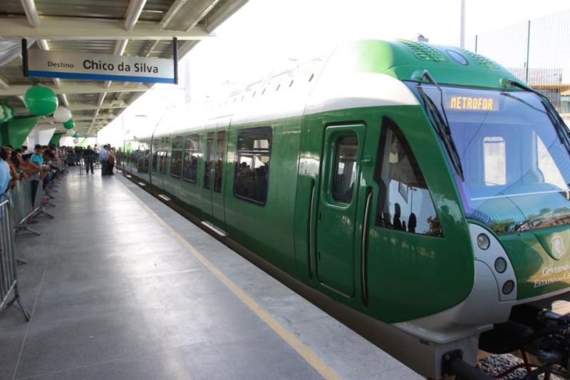 O metrô de superfície já circula em municípios do Nordeste, entre eles Fortaleza | Divulgação