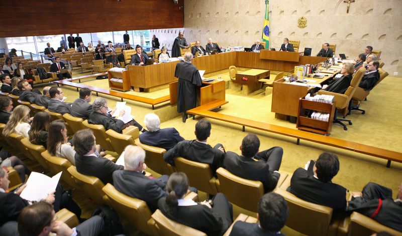 Plenário do STF, em Brasília, onde ocorre o julgamento da Ação Penal 470, relativa ao caso do mensalão | Nelson Junior/SCO/STF