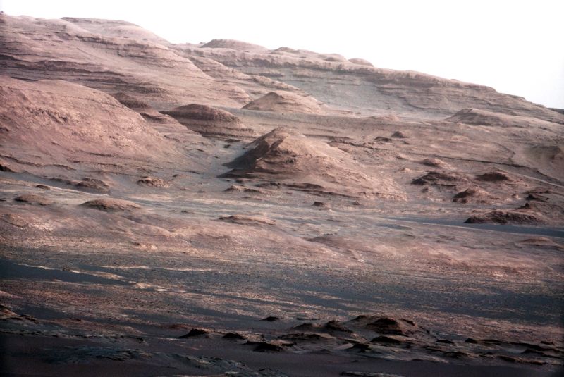 Foto tirada pelo Curiosity em Marte. | Reuters/ Nasa