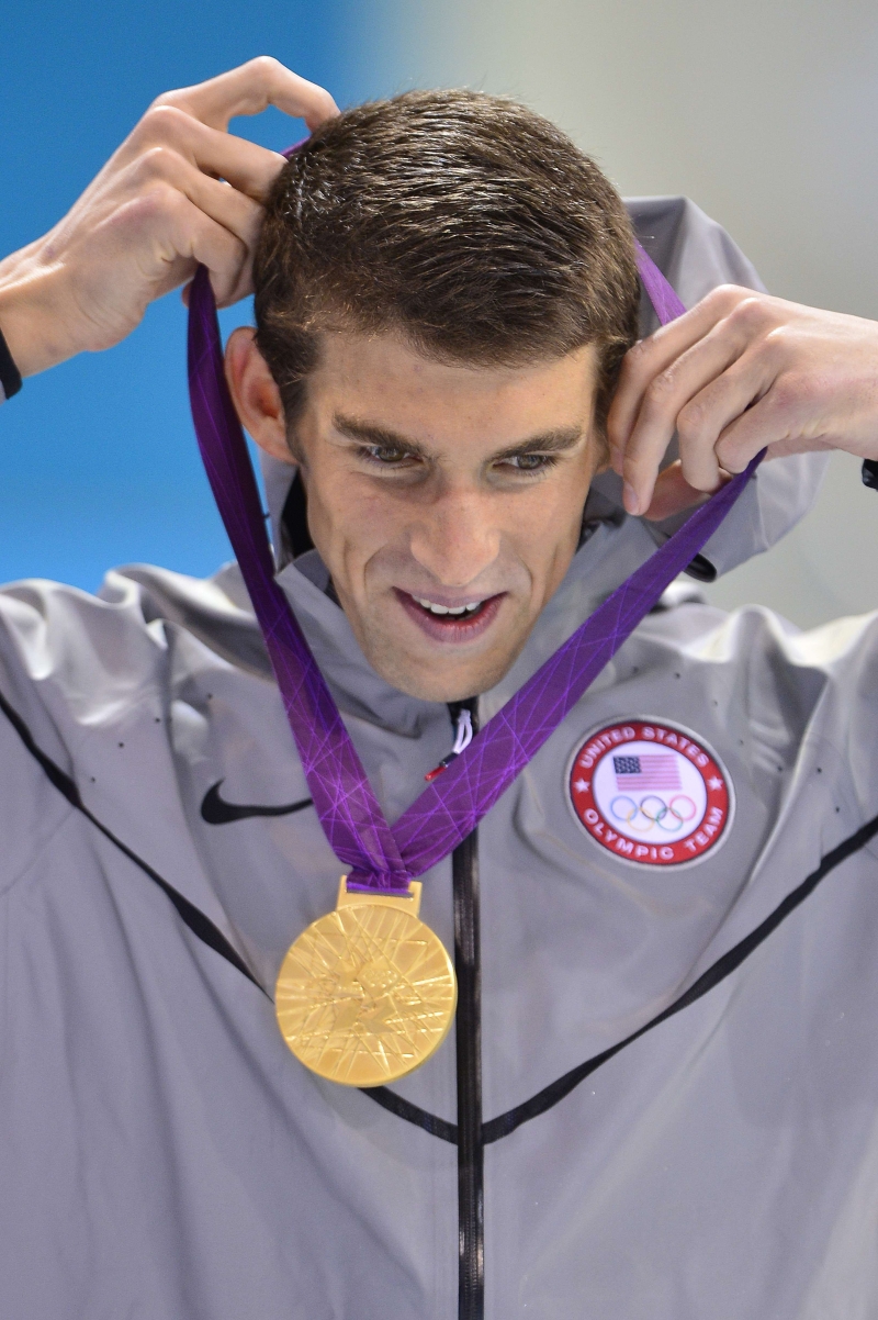 Phelps ganhou ontem a 21ª medalha olímpica: 17 ouros | Fabrice Coffrini/ AFP