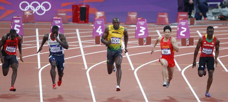 Usain Bolt venceu a betria dele na semifinal dos 100 metros | Daniel Castellano / Gazeta do Povo - enviado especial