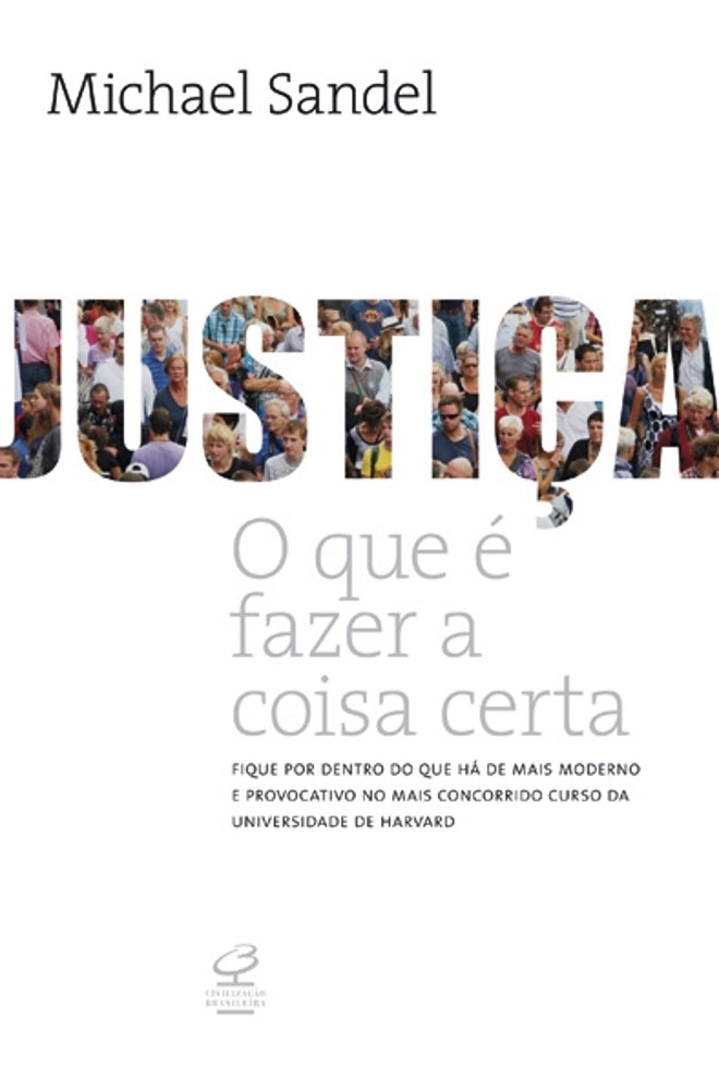Justiça O Que É Fazer a Coisa Certa: O livro, lançado no Brasil no ano passado, é um resumo do curso que Sandel ministra em Harvard. Os capítulos incluem discussões sobre alguns dos temas mais polêmicos da moral e da política, usando grandes teóricos, como Kant, Locke e Aristóteles. Entre os temas estão o casamento gay, as cotas raciais para a entrada na universidade, a igualdade que deve ser promovida pelo Estado etc. O livro não exige que o leitor conheça previamente os autores, e apresenta um resumo de cada teoria, mostrando como ela se aplica ao caso. As discussões também incluem filósofos contemporâneos, como o libertário Robert Nozick e o liberal John Rawls. Embora deixe sua posição clara sobre alguns pontos, Sandel prefere deixar o próprio leitor conhecer o que pensaram seus antecessores antes de tomar qualquer posição.Serviço: Tradução de Maria Alice Máximo e Heloísa Matias. Civilização Brasileira, 326 págs., R$ 39,90 |
