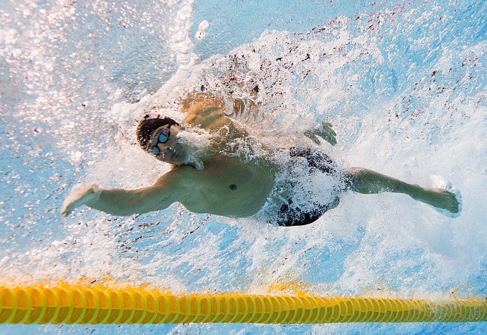 Ryan Lochte confessou que andou aliviando a bexiga nas piscinas do Parque Aquático dos Jogos Olímpicos | François Xavier Marit / AFP