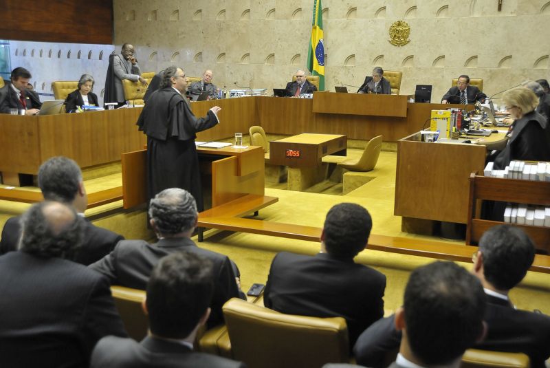 A quarta sessão de julgamento do mensalão: defensores culparam o empresário Marcos Valério | José Cruz/ABr