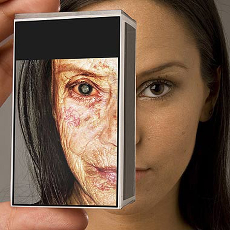 Advertência veiculada em maço de cigarro no Brasil | Health Ministry/Handout/Reuters