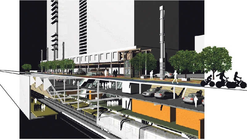 Croqui do novo projeto do metrô para Curitiba: mais de três décadas depois, finalmente o trem subterrâneo pode sair do papel e passar funcionar | Reprodução: Ippuc