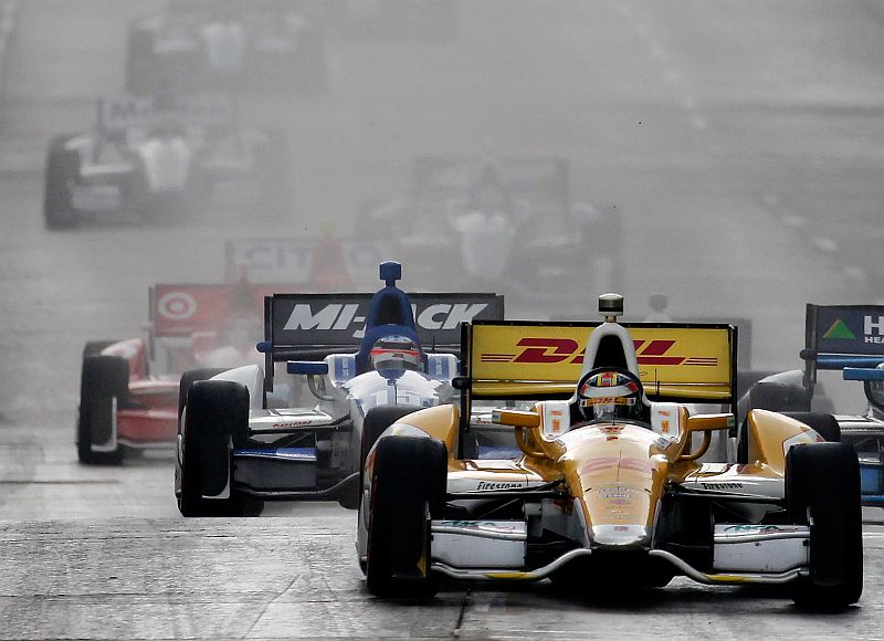 Vitória de Hunter-Reay impediu que o campeonato de Fórmula Indy fosse decidido neste domingo | Jonathan Ferrey / AFP