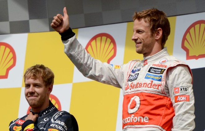Button comemora vitória, Vettel chega em segundo | 