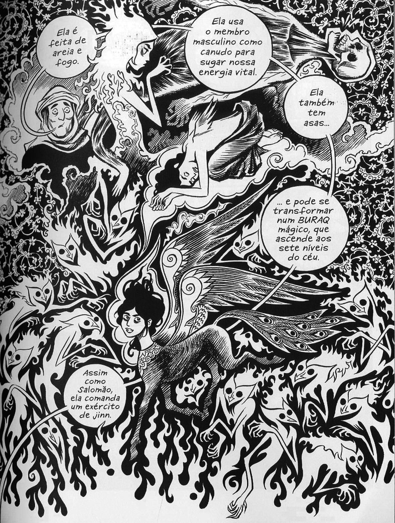 Thompson faz um recorte da mitologia islâmica em Habibi | Reprodução