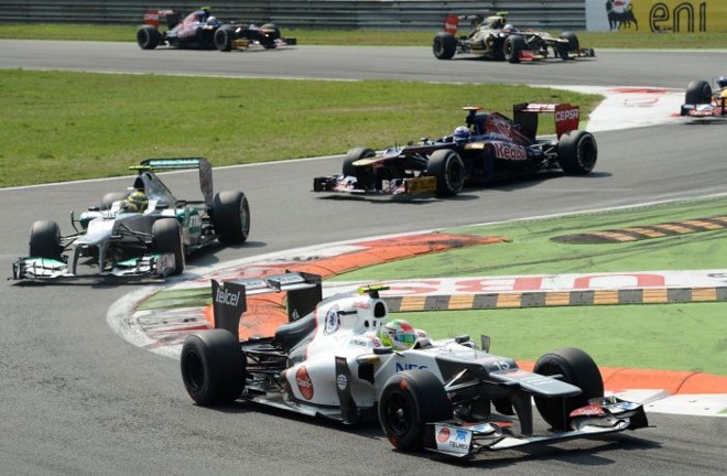 Sergio Perez, da Sauber, fechou a prova na boa segunda colocação |