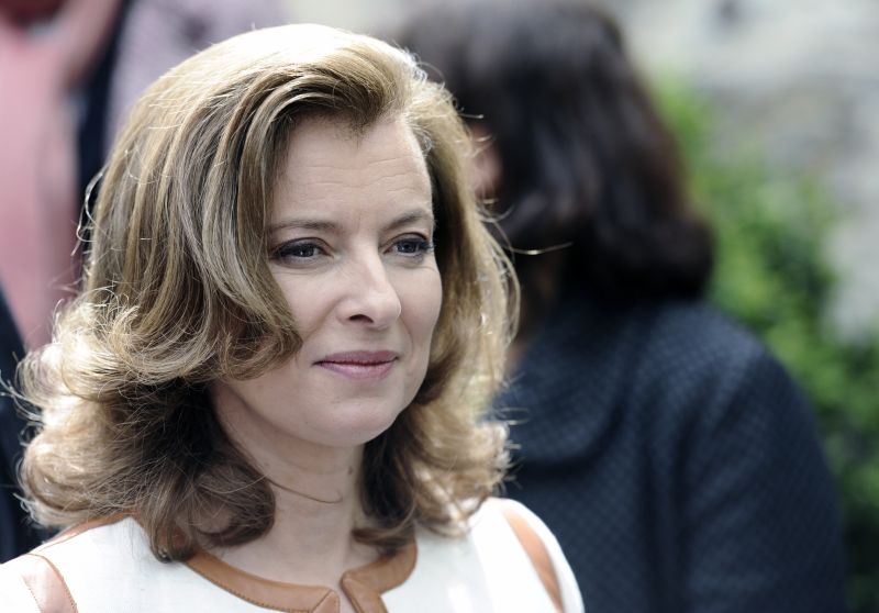 Valérie Trierweiler, mulher do premiê da França Francois Hollande | AFP PHOTO / FRED DUFOUR