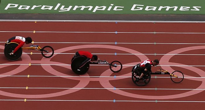 Prova classificatória dos 100 m rasos na categoria T52 | 