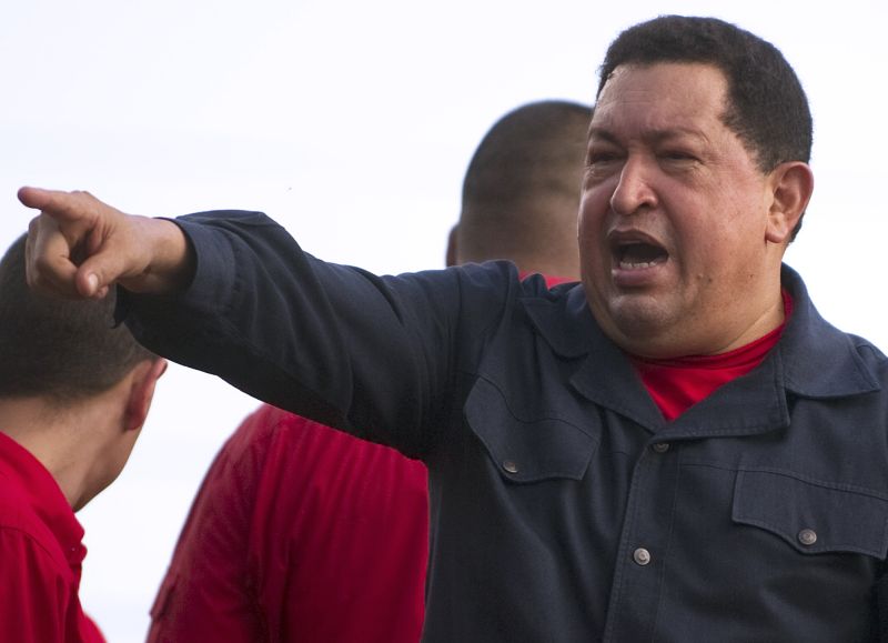 Atual presidente da Venezuela, Hugo Chávez está em plena campanha para a reeleição | AFP Photo/Juan Barreto