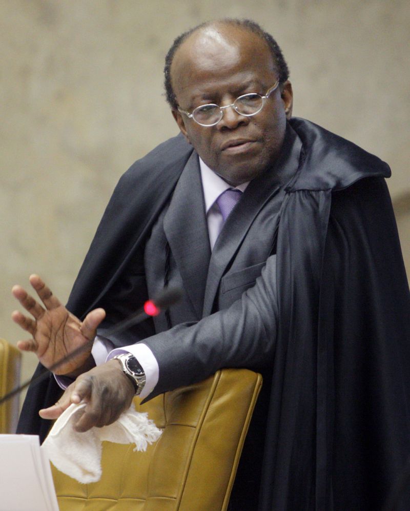 O Rural permitia que outras pessoas sacassem cheques nominais à SMP&B.Joaquim Barbosa, relator do mensalão | Felipe Sampaio/STF