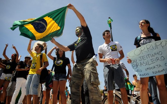 Manifestação contra a corrupção em Brasília |