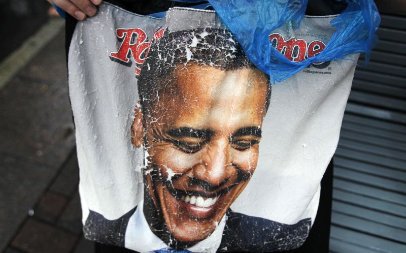 Imagens de Barack Obama estão por toda a parte em Charlotte: cidade se prepara para receber a convenção democrata | REUTERS/Jessica Rinaldi