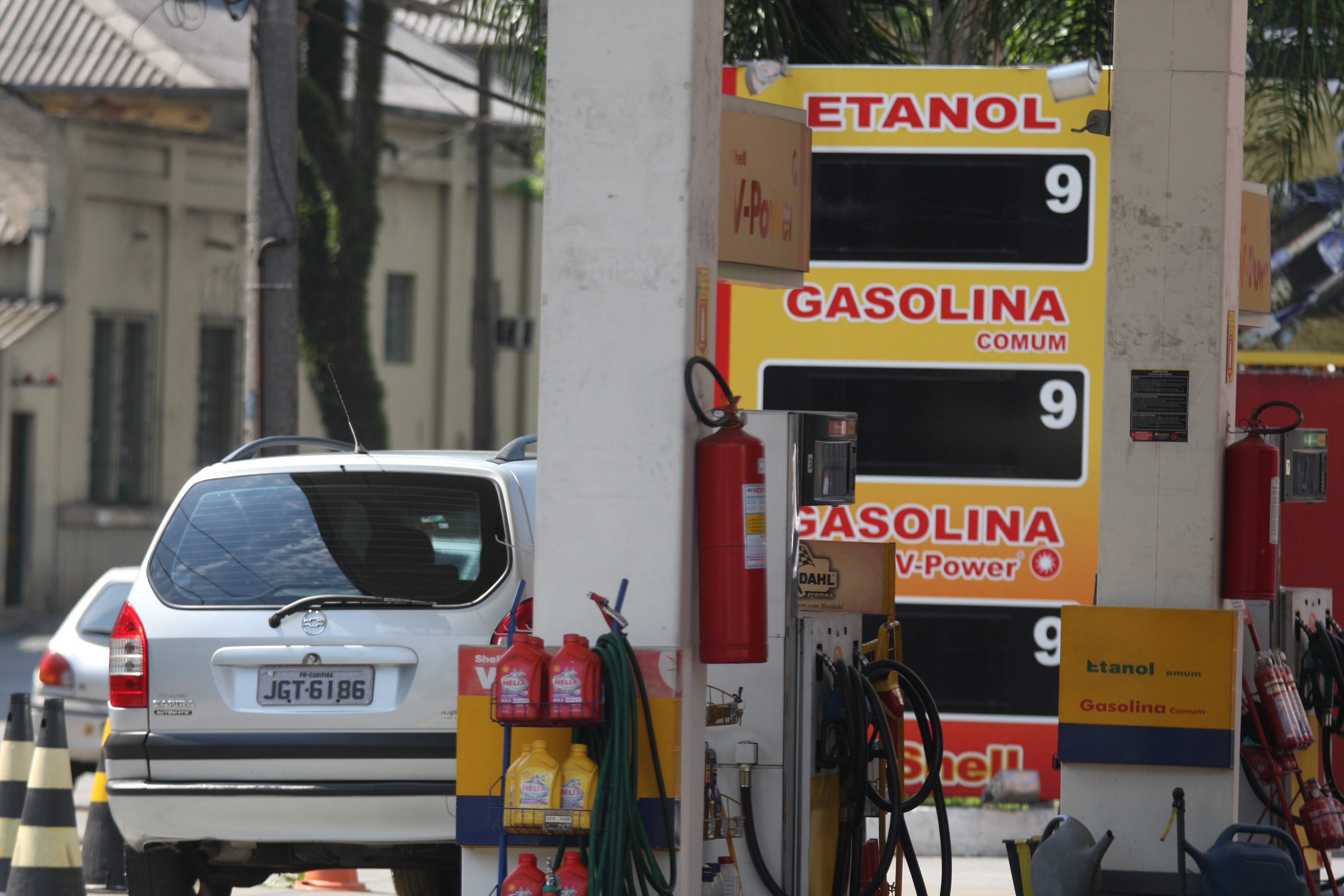 Muitos postos do município reajustaram os preços na manhã deste Curitiba | Marcos Borges / Agência de Notícias Gazeta do Povo