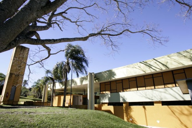 Vista geral do prédio que irá abrigar o Centro de Geociências |