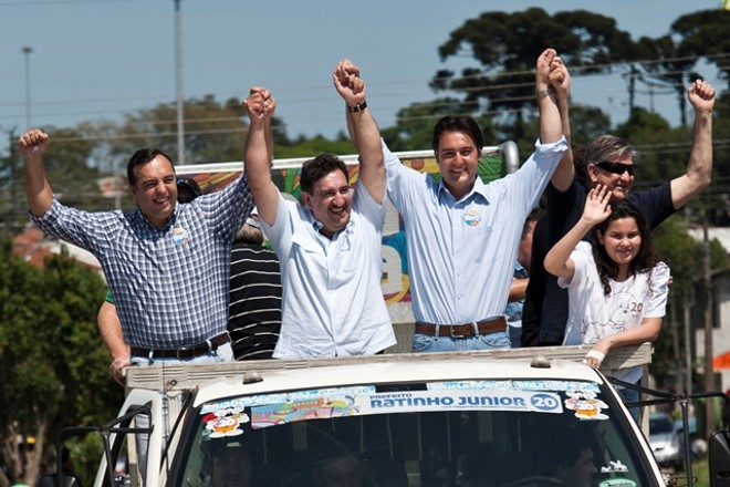 Ratinho participou de carreata nesta sábado |